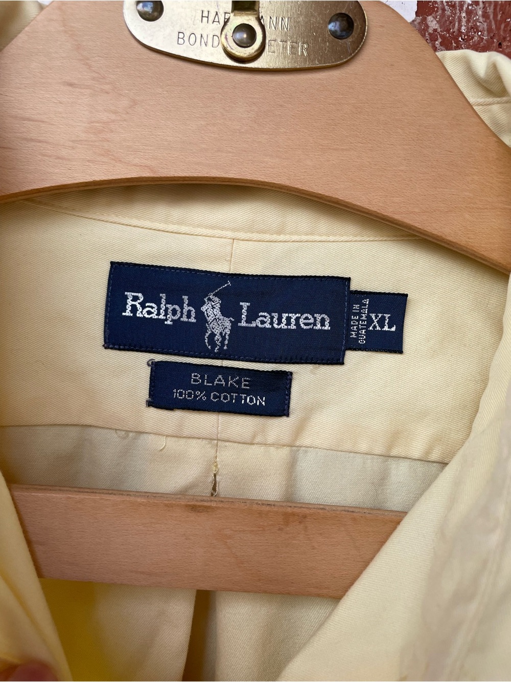 🌱5/$25🌱 Ralph Lauren | Blake Yellow Cotton Button Down Shirt - Picture 5 of 5